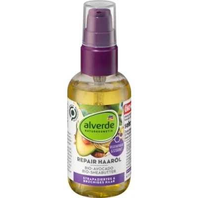 Image of alverde Natural Cosmetics Hair Oil Repair Organic Avocado Shea Butter 75 ml