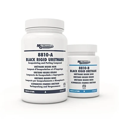 Image of MG Chemicals 8810 Black Rigid Urethane 2 Part Potting Compound, 375mL Kit