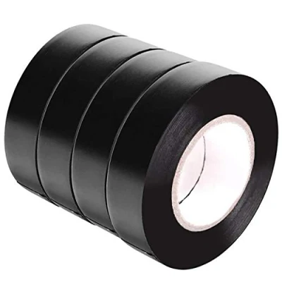 Image of YTBUBOR Insulation Tape 4 Pack 19mm*15m Black PVC Electrical Adhesive Gaffer