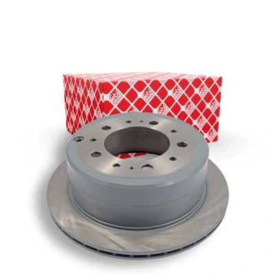 Image of 4243160220, 4243160221, 4243160280, 4243160281 Brake disc FEBI BILSTEIN 170768 Rear Axle 329,5mm 18,2mm 8 Hole 150mm internally vented Coated