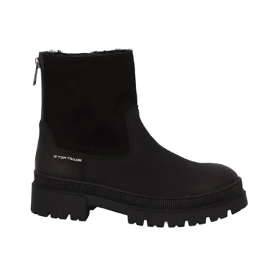 Image of TOM TAILOR Women&#039;s 4294906 Ankle Boot, Black, 6.5 UK