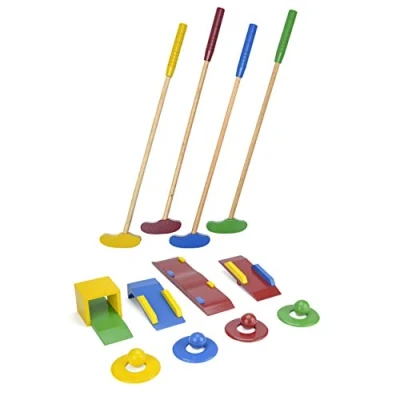 Image of Garden Games Wooden Crazy Golf Set for Kids, Children&#039;s Mini Course