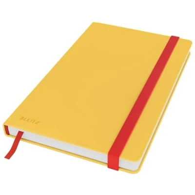 Image of Leitz A5 Ruled Hardcover Notebook, 80 Sheet, Cosy Range, Warm Yellow, 44810019