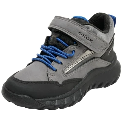 Image of Geox J Simbyos Boy B ABX Sneaker, Grey Royal, 7 UK Child
