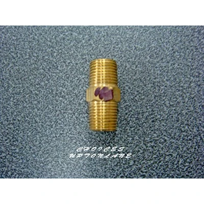 Image of AK BRASS HEXAGON NIPPLE BSP MALE TO IN VARIOUS SIZES (NIPPLE SIZE: 1/8&quot;)