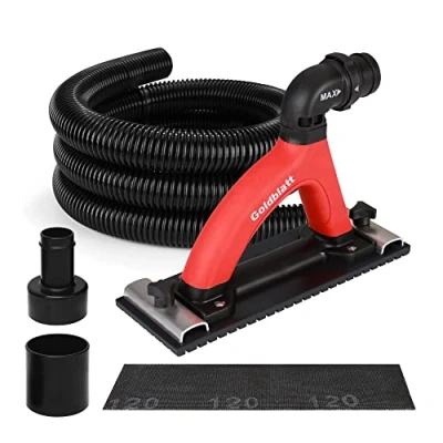 Image of Goldblatt Dust Free Hand Sander, Dustless Drywall Vacuum with 6.5 ft Hose, Sanding Pad, Adapter