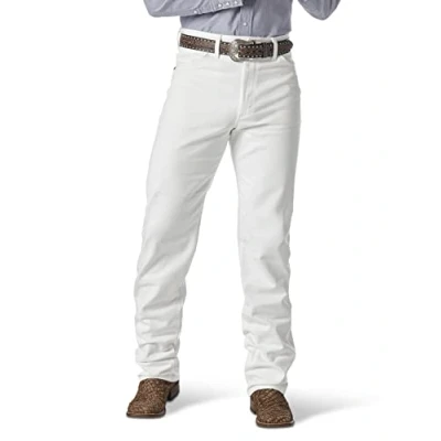 Image of Wrangler Men&#039;s Original Fit Jean Jeans, White, 30W / 32L