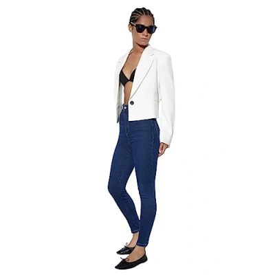 Image of Trendyol Women High Waist Skinny fit Jeans Navy Blue