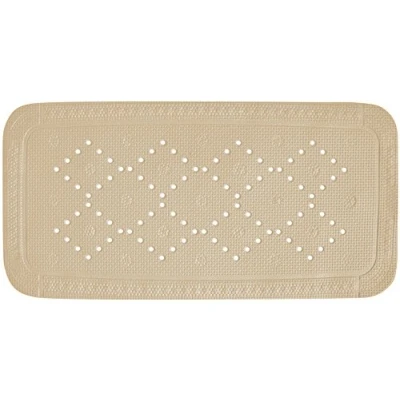 Image of Spirella Alaska Collection Shower Mat 71 x 36 cm PVC Brown, Polyvinyl Chloride, Beige