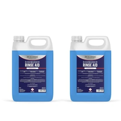 Image of McKLords Dishwasher Rinse Aid, Blue, 10 Litre (2x5 Litre)