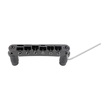 Image of Guyker Guitar Saddle Bridge Tune O Matic Bridges with Studs Replacement for LP EPI 6 String Electric (GM003, Brown)