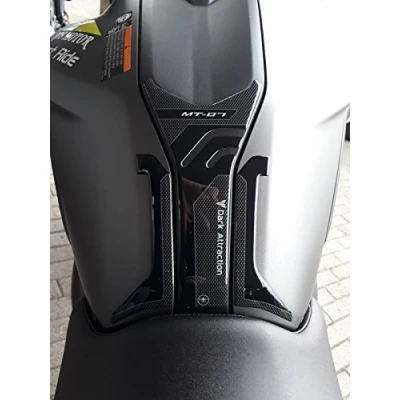 Image of labelbike Tank Pad Sticker in 3D Resin Decoration and Protection of Motorcycle compatible with YAMAHA MT 07 2018 2020