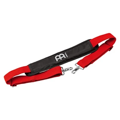 Image of Meinl Percussion Samba Strap Accessory For Surdo and Repinique Shoulder Hip Adjustable With Padding Cotton, Red (SB R)