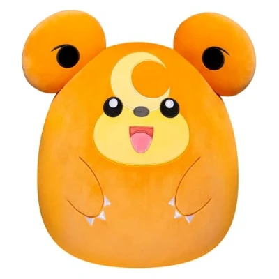 Image of Squishmallows Pokemon 14 Inch Teddiursa Plush Add to Your Squad, Ultrasoft Stuffed Animal Medium Plush, Official Kelly Toy