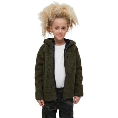 Image of Brandit Fleece jacket for kids, Size: 11 12y, Olive
