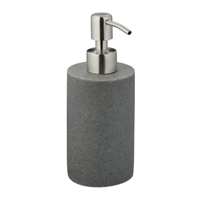 Image of Relaxdays Soap Dispenser, Grey, 180 ml