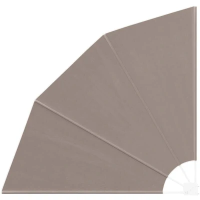 Image of vidaXL Balcony Privacy Screen Folding Manual Taupe 140 x cm Fabric