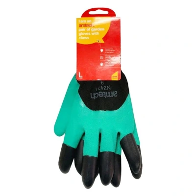 Image of Amtech Large (Size 9) Garden Gloves with Claws