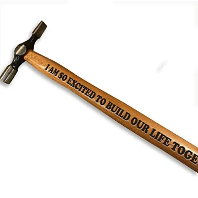 Image of Red Ocean Novelty Gift for Boyfriend Husband Valentines Anniversary Engraved Hammer Him
