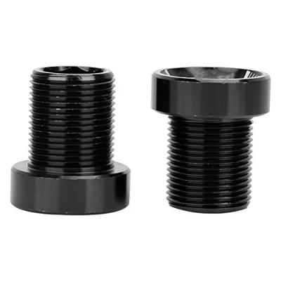 Image of Bike Crank Arm Bolt, M15 Bottom Bracket Bolt M15*19mm Splined Bolts BB Axis Screws for Mountain Road (Black)