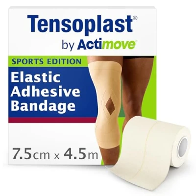 Image of Tensoplast by Actimove Sports Edition EAB Tape for Firm Compression, with Medium Support Joints, 7.5 cm x 4.5 m, Cream, 1 Roll
