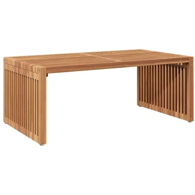 Image of vidaXL Garden Side Table 90x49.7x36 cm Solid Wood Teak