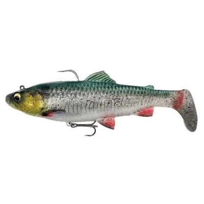 Image of Savage Gear 4D Trout Rattle Shad 20,5cm 120gr Medium Sinking Green Silver