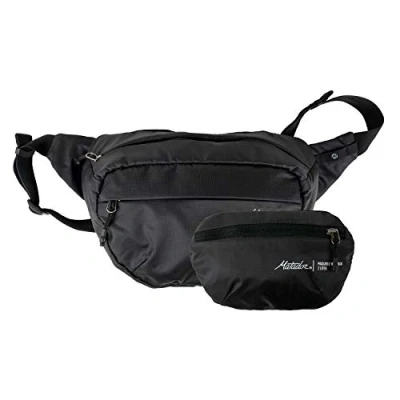 Image of Matador On Grid Packable Hip Pack Weatherproof Bum Bag 2L; Fanny for Men &amp; Women; Compact Travel Sling Bag, Waist and Belt Bag; Great Running, Cycling, Hiking, Fashion