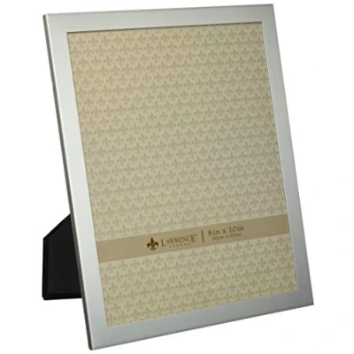 Image of Lawrence Frames Brushed Silver Metal Picture Frame, 8x10