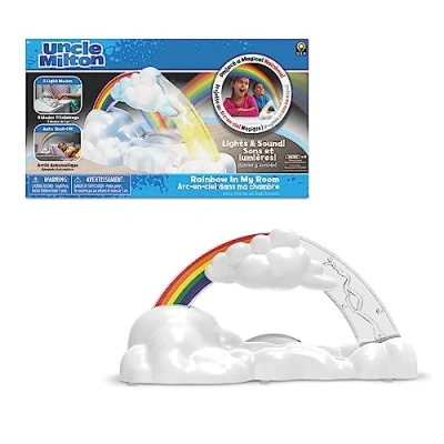 Image of Uncle Milton , Rainbow in My Room 2.0 Kids Educational Toys, Includes Light Projector and Sounds Effects, Watch a Rainstorm Transform into Rainbow, Ages 5+ Basic Fun 14998