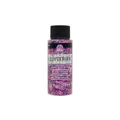 Image of FolkArt Glitterific Acrylic Paint, Hot Pink, Small
