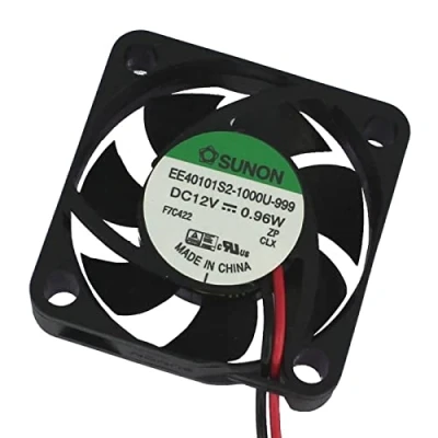 Image of Sunon EE40101S21000U999 12V DC 0.96W 40x40x10mm Fan, 12m3/h, 6100U/Min, 23dB(A), Slide Bearing, 10...+70C, Compatible with Desktop
