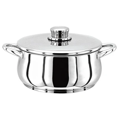 Image of Stellar 1000 Stainless Steel Casserole Pan and Lid (22CM)