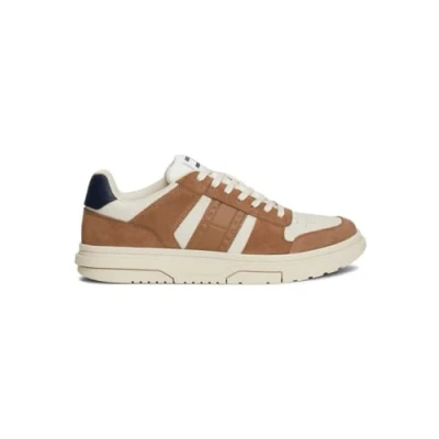 Image of Tommy Jeans Men&#039;s The Brooklyn Mix Mat. (Em0em01457 Low Top, Brown Light Sepia Brown, 9 UK