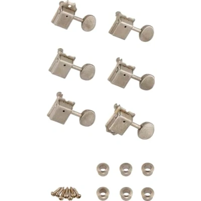 Image of Fender Road Worn® Guitar Tuning Machine Heads, Set of 6, Worn Nickel Finish