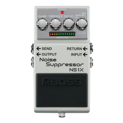 Image of BOSS NS 1X Noise Suppressor Next Generation Reducer &amp; Ultra Fast Gate for Guitar, Bass Other Instruments MDP Technology Reduction Mode Intuitive Operation Send/Return Loop
