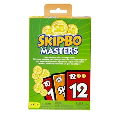 Image of Skip Bo Masters Card Game for Family, Travel and Night, 2 to 6 Players, HJR21