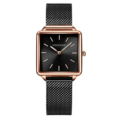 Image of RORIOS Women Watches Analogue Quartz Watch Minimalism Mesh Strap Fashion Ladies Wristwatches