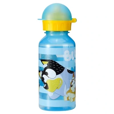 Image of Bluey 370ml Water Bottle for Kids School Nursery Travel Drinks Made of Durable Material Reusable BPA Free