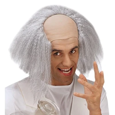 Image of Einstein Baldhead Novelty Fun Hats Caps &amp; Headwear for Fancy Dress Costumes Accessory