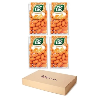Image of 4 x Orange Tic Tac Mint Sweets For Little Moments of Refreshment Sold By VR Angel