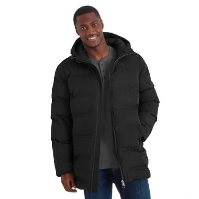 Image of TOG24 Brinkley Mens Heat Sealed Baffle Jacket &amp; Coat. Light Rain Protection Wind Protection. Designed To Keep You Warm In Cooler Months. Insulated Filling Made From Recycled Plastic Bottles