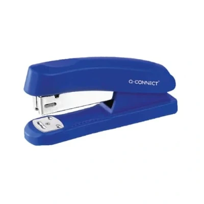 Image of Q Connect Half Strip Plastic Stapler Blue (Capacity: 20 sheets of 80 gsm paper) KF02151