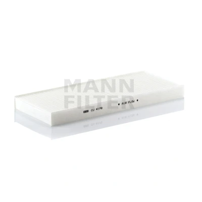 Image of 6447LZ, 6479E5 Pollen Filter MANN CU 4179 Particulate 404mm 164mm 32mm CITROËN: C8 II, PEUGEOT: 807 MPV
