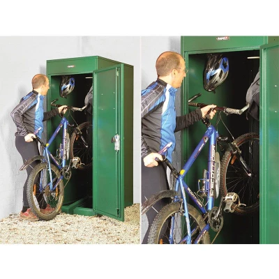 Image of 2&#039;6 x 3&#039;6 Asgard Premium Vertical Bike Storage Locker (0.8m 1.1m)