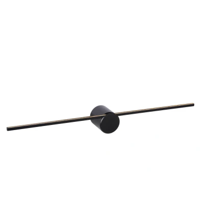 Image of Mizar Modern Wall Light Bathroom LED 1x6W 2700K IP44 Black