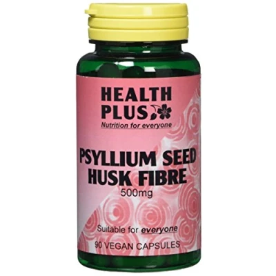 Image of Health Plus Psyllium Seed Husk Fibre 500mg Digestive Supplement 90 Capsules
