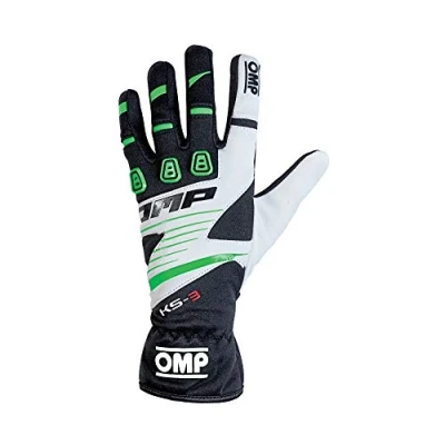 Image of OMP ompkk02743e270 X XS KS 3 Gloves MY2018 Black/W./Green sz xxs