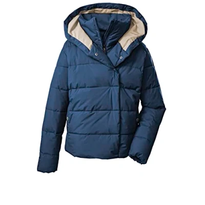 Image of G.I.G.A. DX GIGEQ 38732 000 Women&#039;s Casual Functional Jacket in Down Look with Hood GW 29 WMN QLTD JCKT, Medium Blue, 42