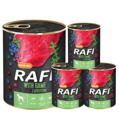 Image of Complete Wet Dog Food: Meat &amp; Natural Ingredients, Grain Free, Immune Boosting Superfoods in Every Flavor! Healthy Tasty Nutrition for All Breeds! (Game, 4x800g)